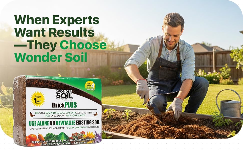 premium organic coco coir bricks compressed ready to use pre-mixed indoor outdoor plants worms