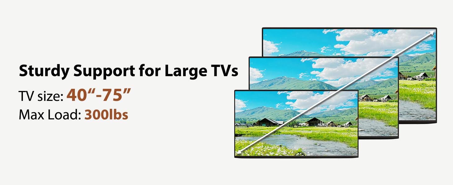 rolling tv stand for 55 inch tv