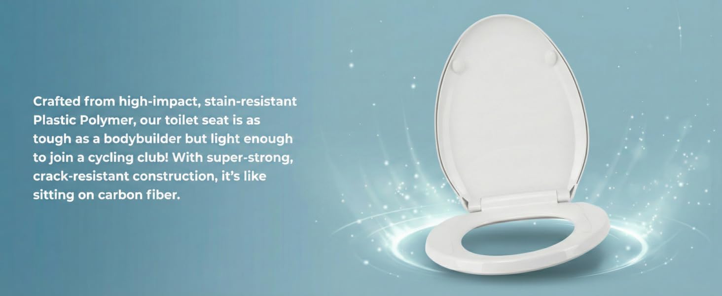 features of toilet seat light weight but strong