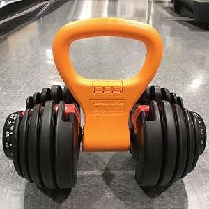 Kettle Gryp adapts to a wide range of dumbbell sizes and styles