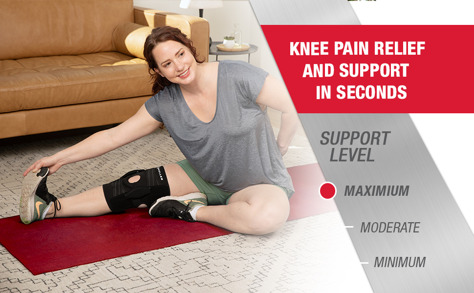 Knee pain relief and support in seconds, maximum support