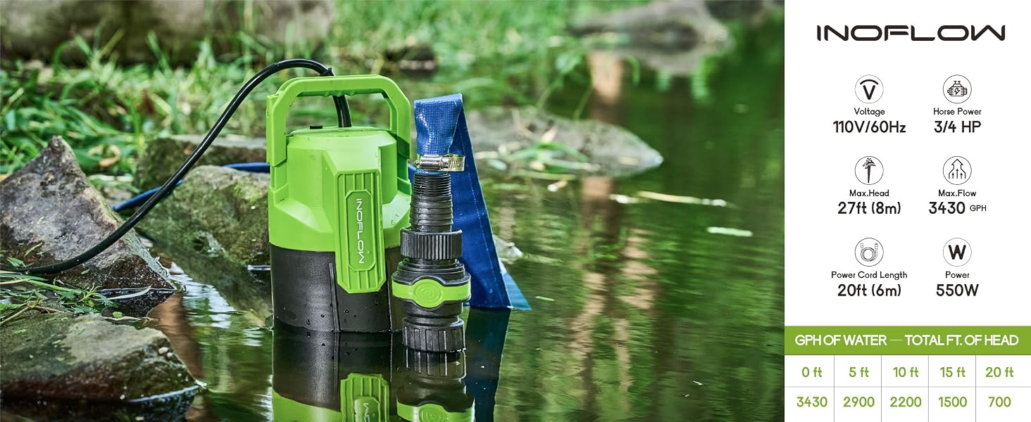 Submersible Water Sump Pump