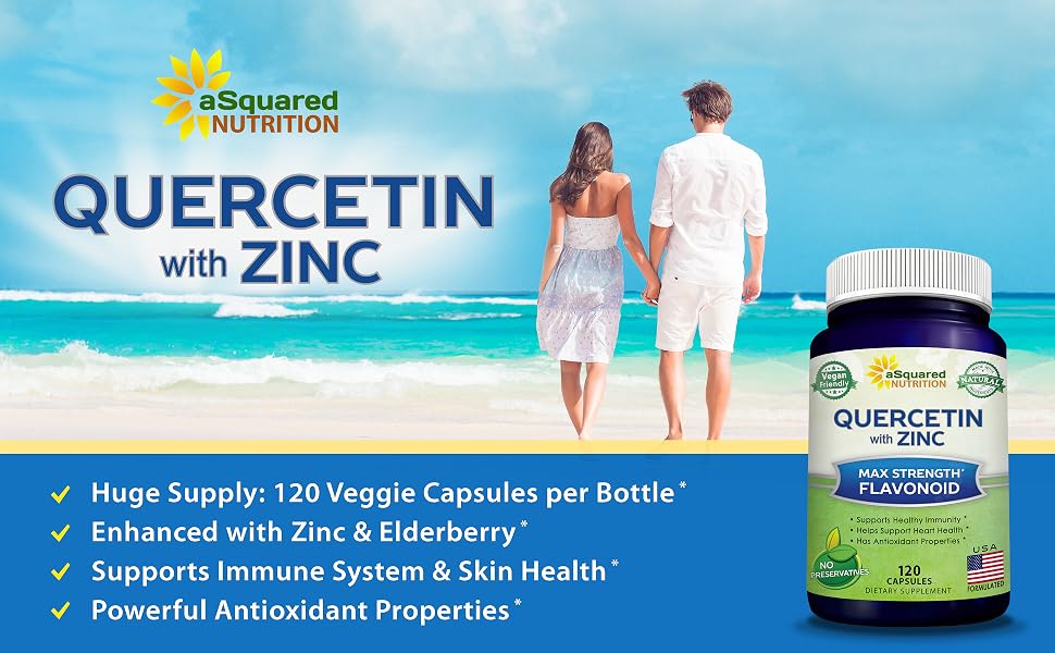 Quercetin Dihydrate 500mg 1000mg 250 mg Black Elderberry Zinc Gluconate Citrate Liposomal Vitamin C