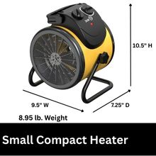 EUH1500 Dimensions Small compact Heater