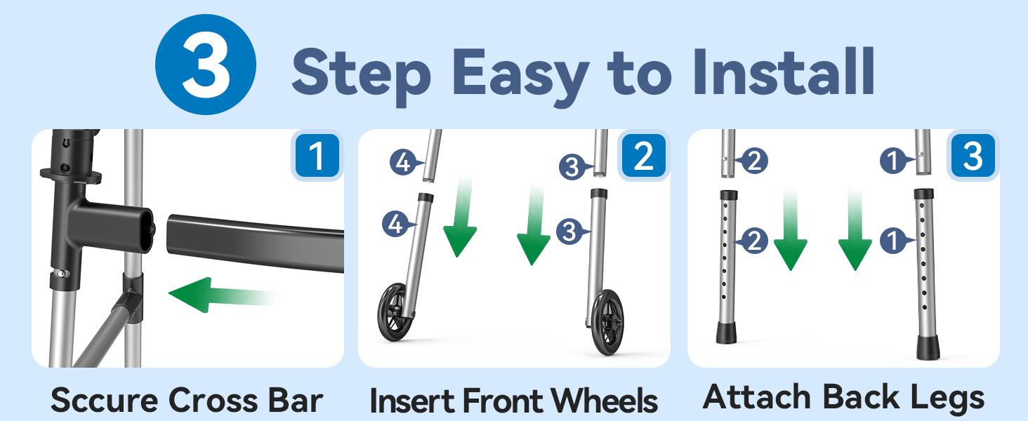 walkers for seniors foldable