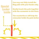 Bike safety flag
