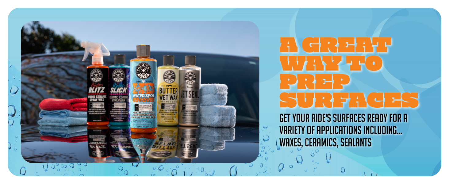Restoring shine by removing hard water marks from vehicle surfaces during detailing