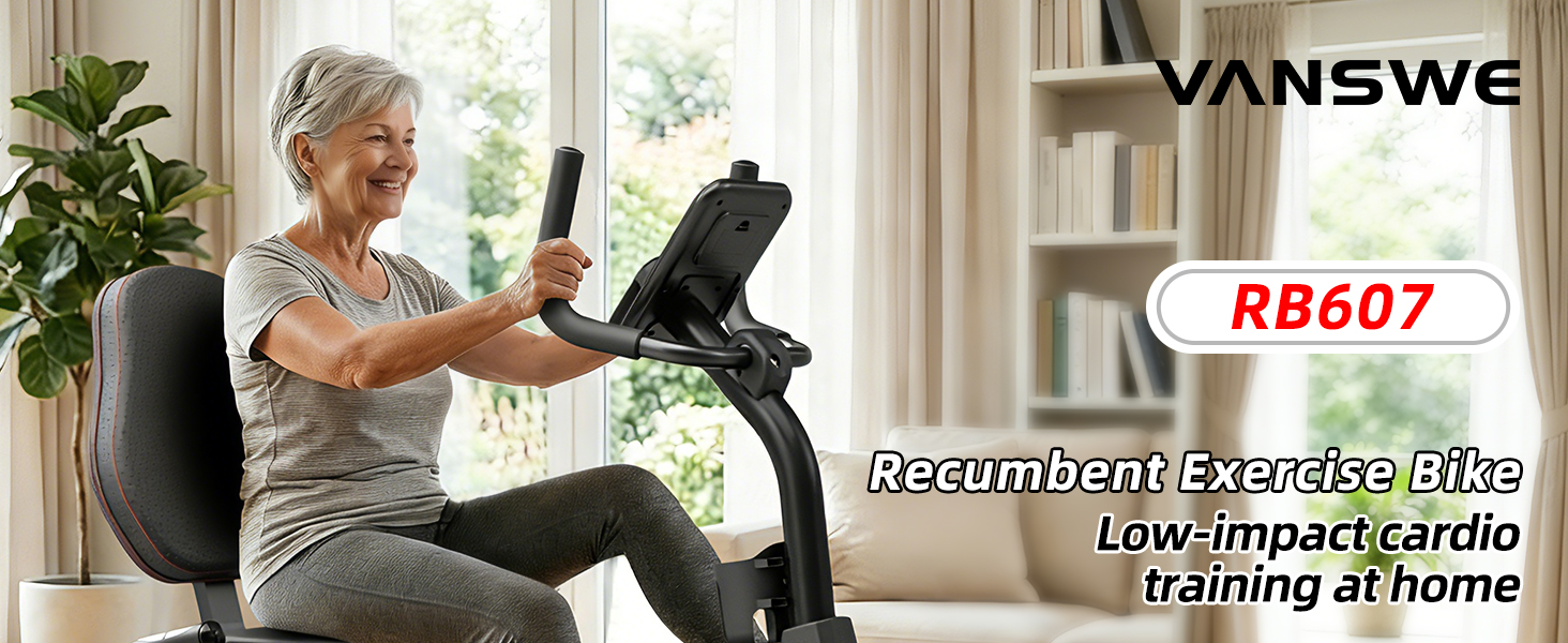 recumbent exercise bike low impact cardio training at home
