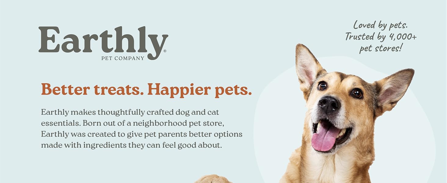 Earthly makes better treats for happier pets