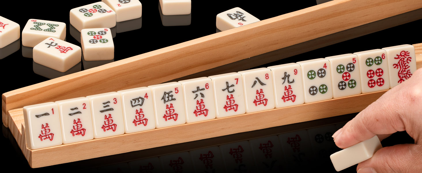 mahjong ma jiang mojang majung mahjiong may jong machean stick tray portable classic automatic