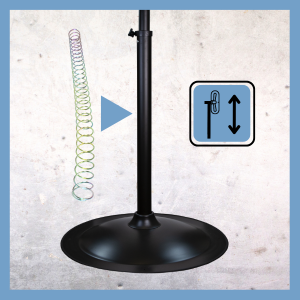 Comfort Zone pedestal fan has adjustable height