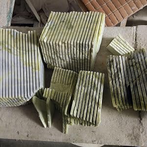 we cut them to squares for further shapping