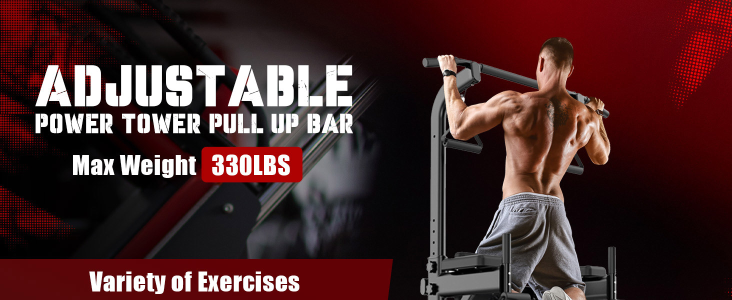 Power Tower Pull Up Dip Station