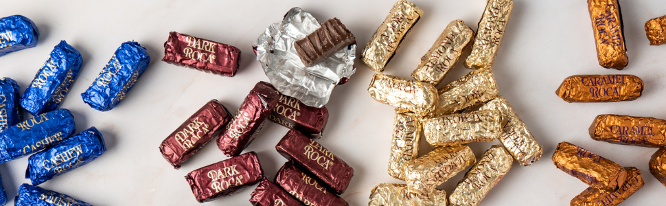 assorted chocolate toffee candy