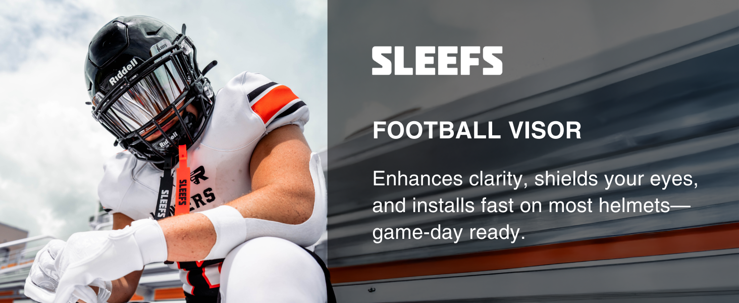 Enhances clarity, shields your eyes, and installs fast on most helmets—game-day ready.