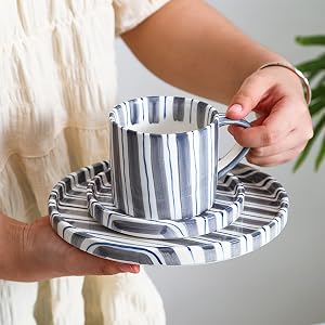 mug coffee cup tea set espresso ceramic cafe gifts saucer large latte women cappuccino coasters