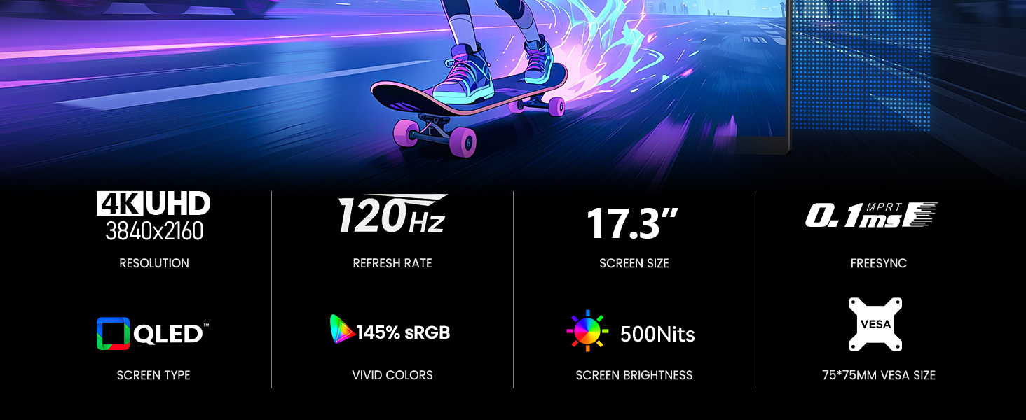 Portable Monitor 4K 120HZ