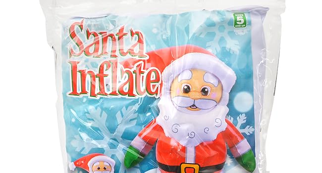 santa inflate packaging