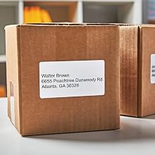 DYMO Labels on Shipping Packages