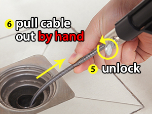 sink drain snake clog remover