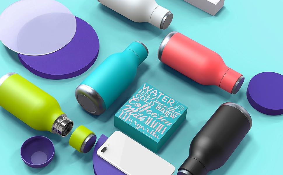 Travel stainless steel bottle