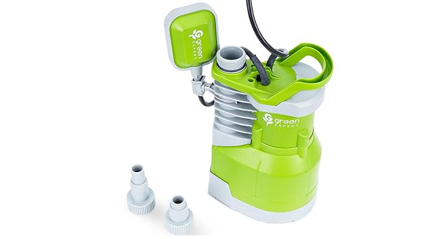 Two adapters connects discharge hoses for high capacity pumping,garden hoses for quick start.