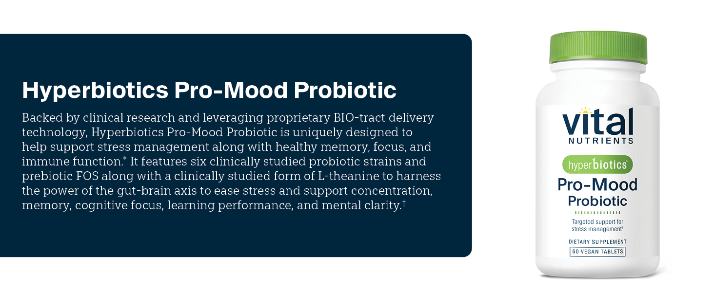 Vital Nutrients Hyperbiotics Mood Probiotics for Women