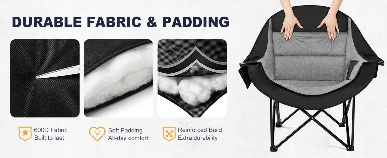 durable fabric &amp;amp; padding