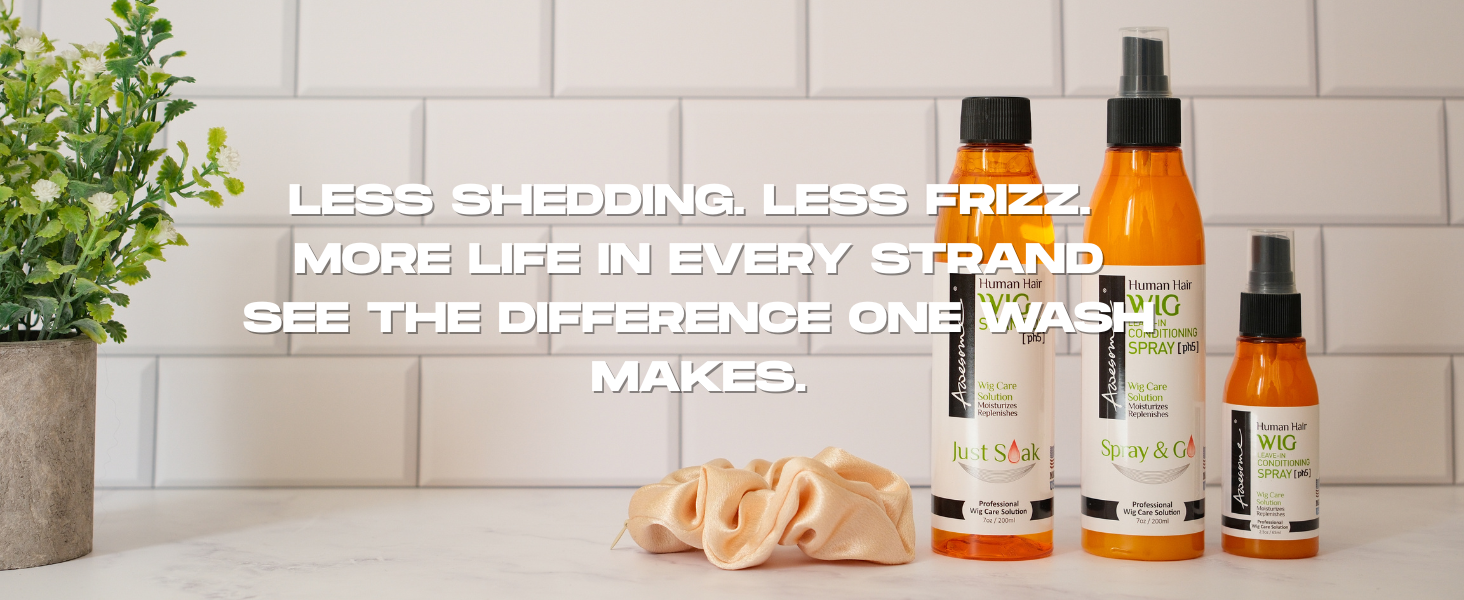 less shedding, less frizz, more life in every strand