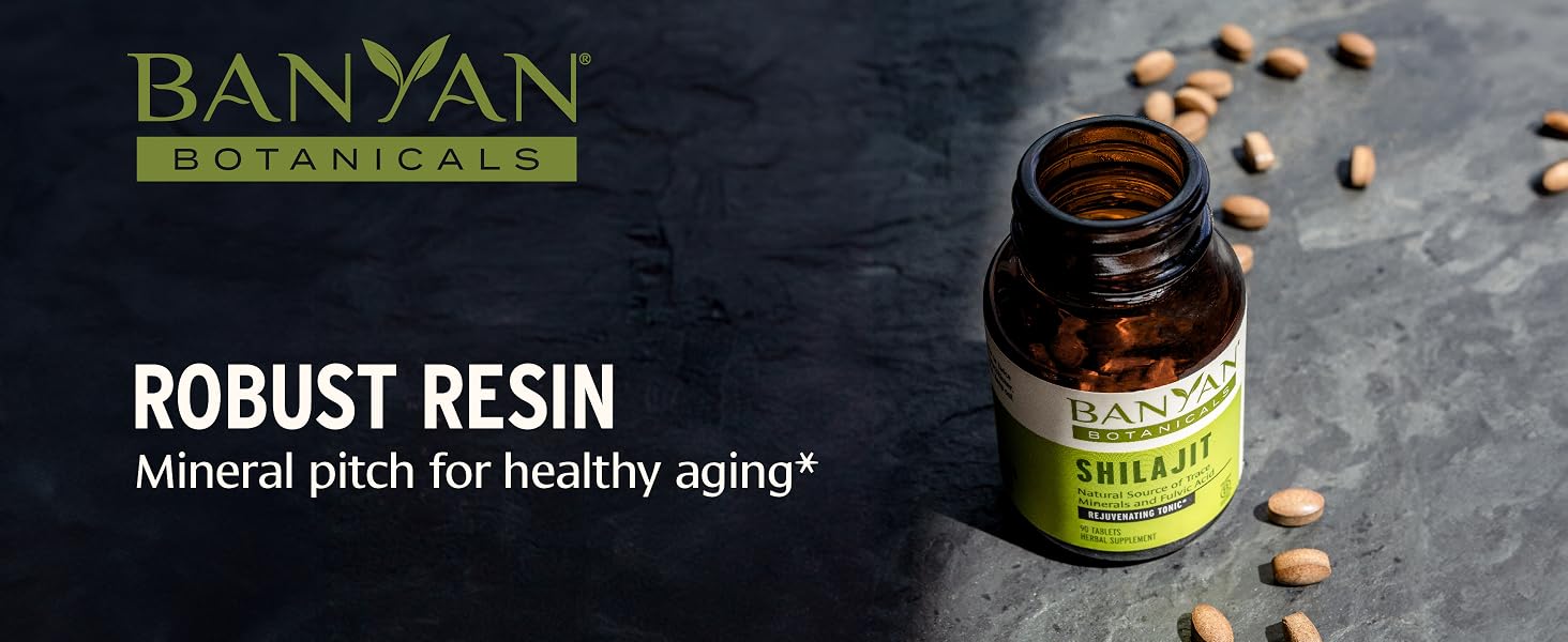 Shilajit, mineralpitch for healthy aging