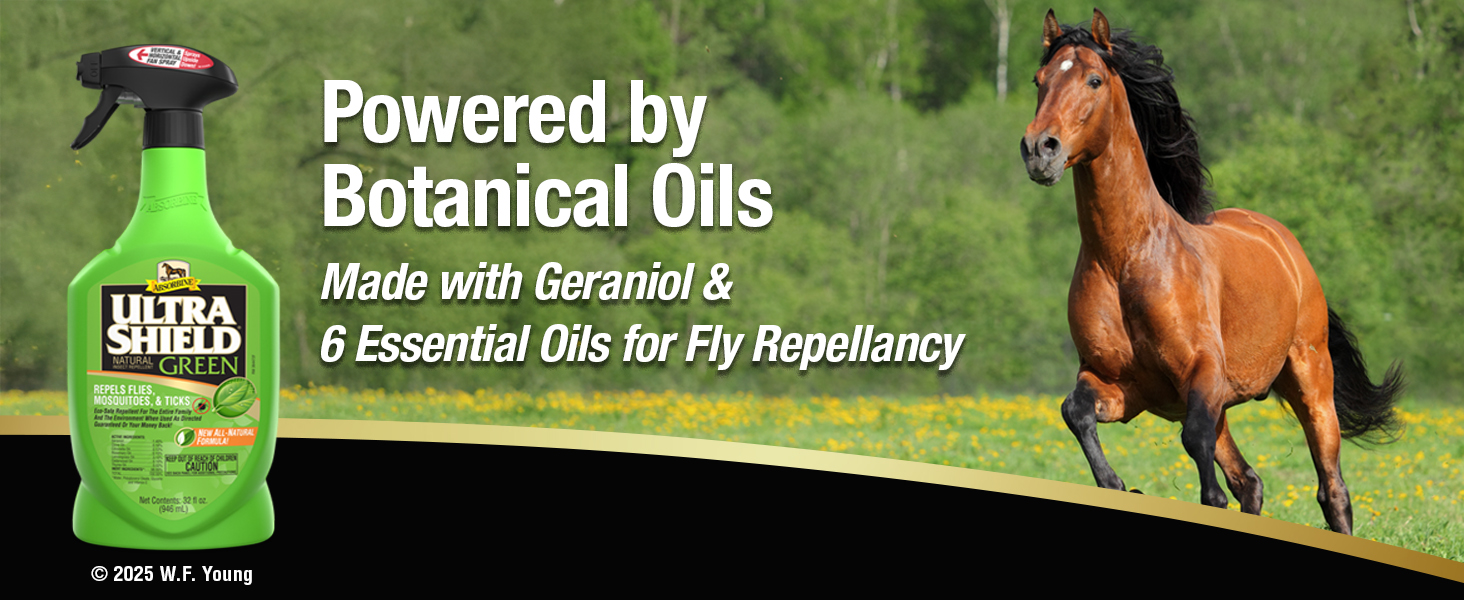 UltraShield Green is Powered by Botanical Oils made with geraniol &amp;amp; 6 essential oils for repellancy