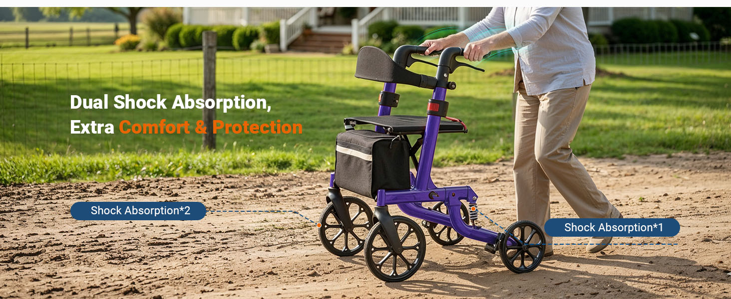 rolling walker with seat