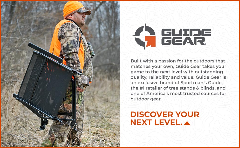 Guide Gear Big Boy Comfort Swivel Hunting Blind Chair with Armrests Brand Story