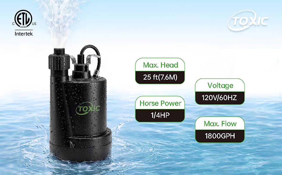 1/4 HP Sump Pump