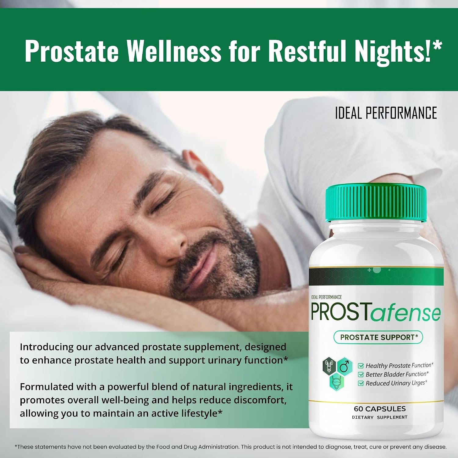 Prostafense Prostate Health Supplements for Men Capsules, Official Prostafense All Natural Support Pills - Maximum Strength