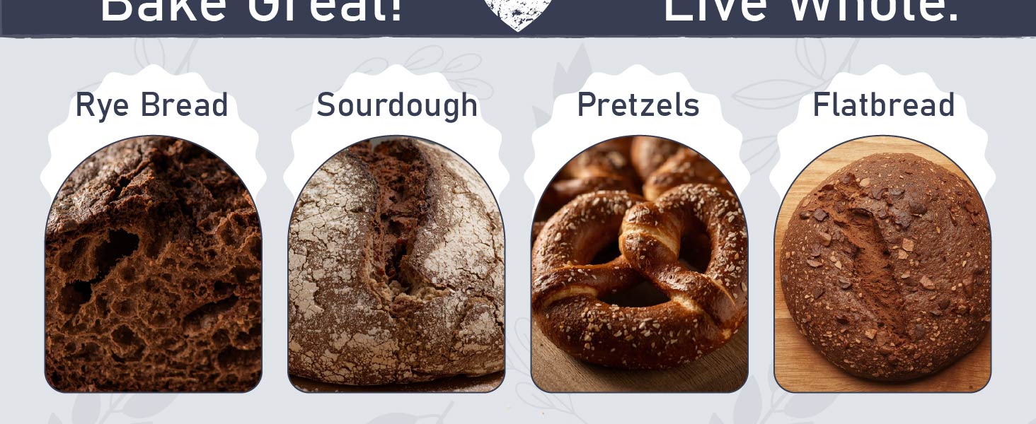 Organic Rye Flour for Rye Bread Rye Sourdough Rye Pretzels Soft Rye Flatbread