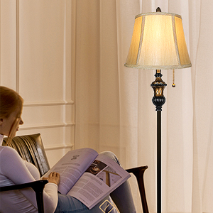 vintage floor lamp for reading