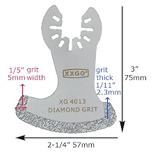 semicircle oscillating tool blades carbide