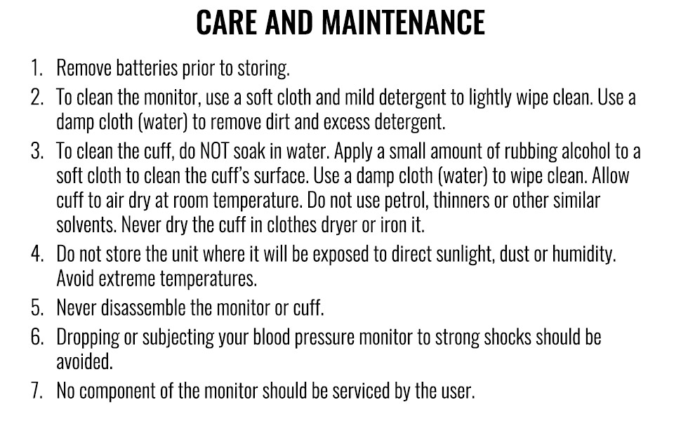 Care &amp; Maintenance