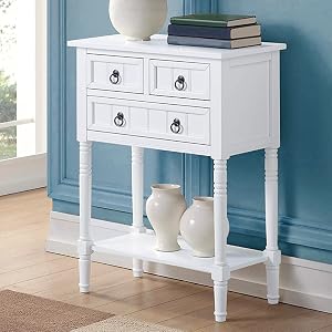 hutch decorative lathe turned legs traditional modern living family room white