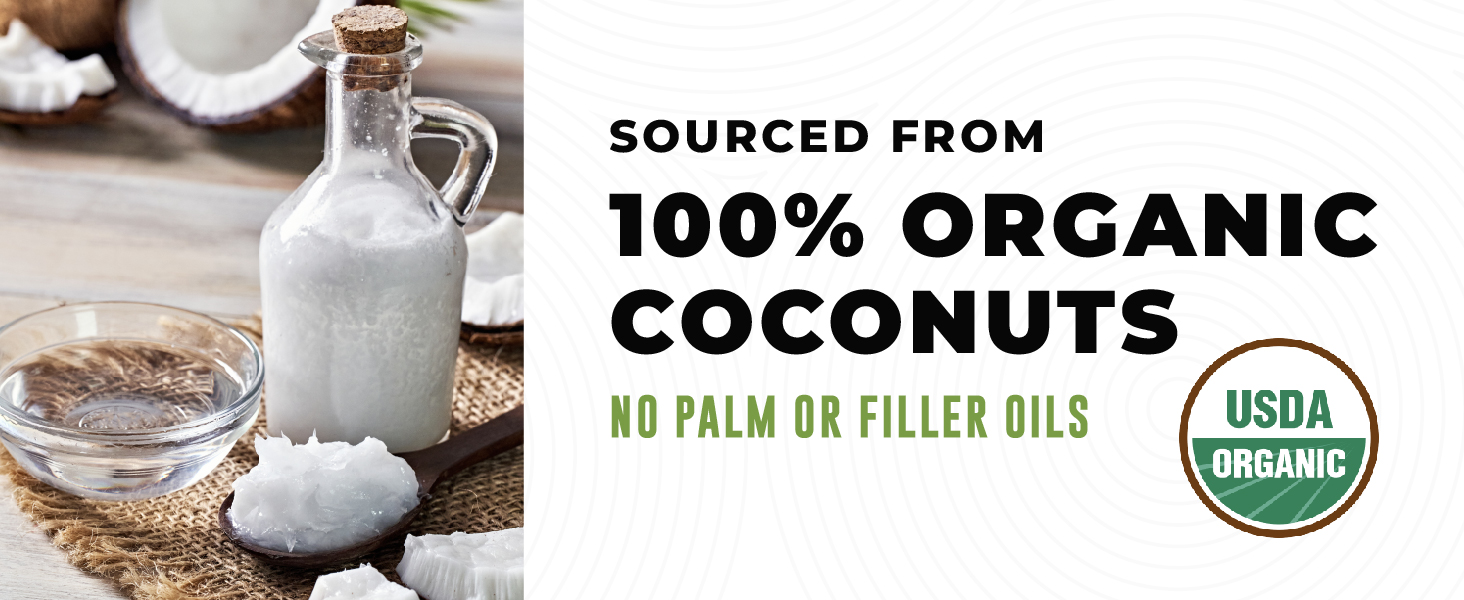 Organic MCT Oil Coffee coconut oil 16 oz caprylic acid keto liquid medium chain triglycerides