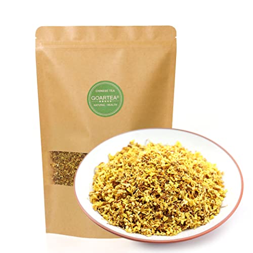 GOARTEA 50g / 1.76oz Natural Sweet Osmanthus Flower Tea Fragrant Osmanthus Flower Herbal Dried Buds