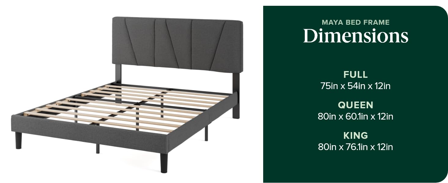 Maya Bed Frame Dimensions