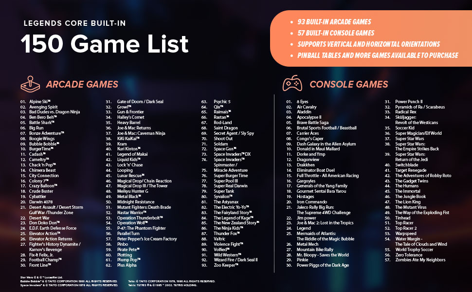 Gamer pro game list
