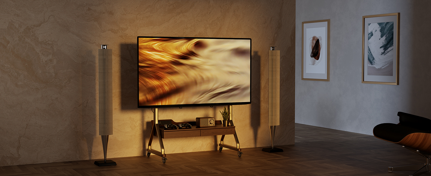 rolling tv mount