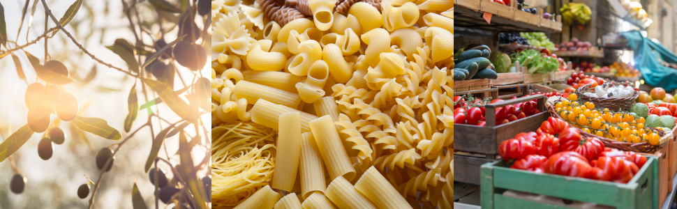 Italy Italian Food Authentic Imported Olive Pasta Vegetables