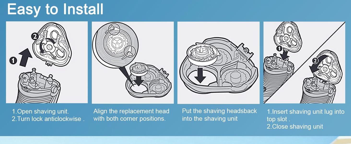 fit norelco sh30 replacement heads