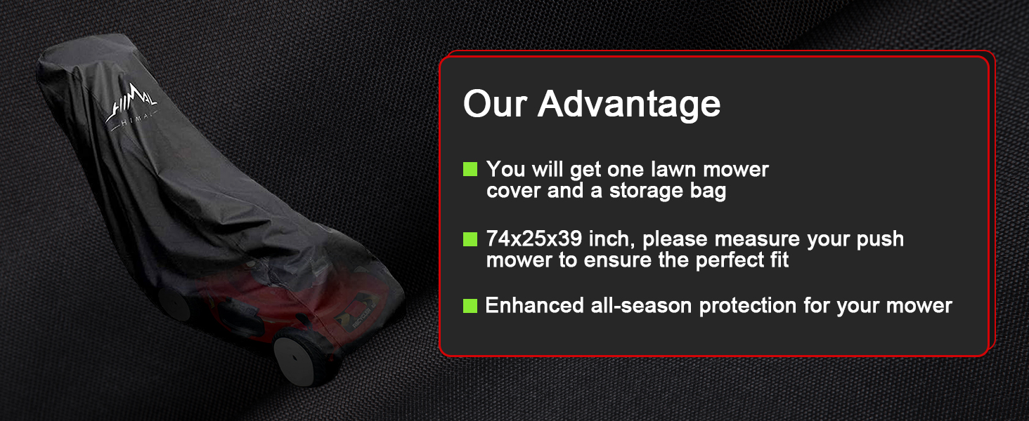 push mower cover