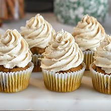 Pumpkin Cupcakes with Caramel Frosting