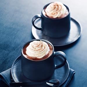 Chocolate chip topped mocha